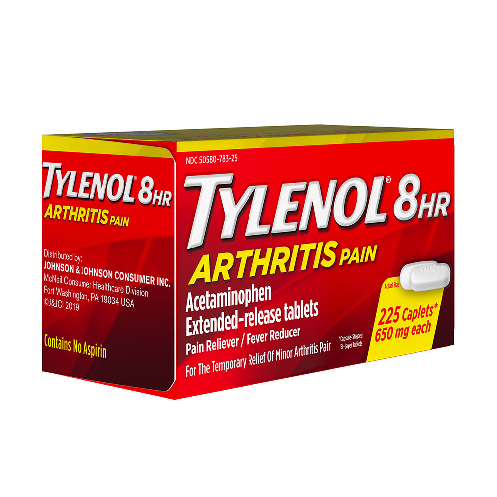Giảm đau hạ sốt Tylenol 8Hr Arthritis Pain 650mg 225 Caplets - hình ảnh chi tiết 3