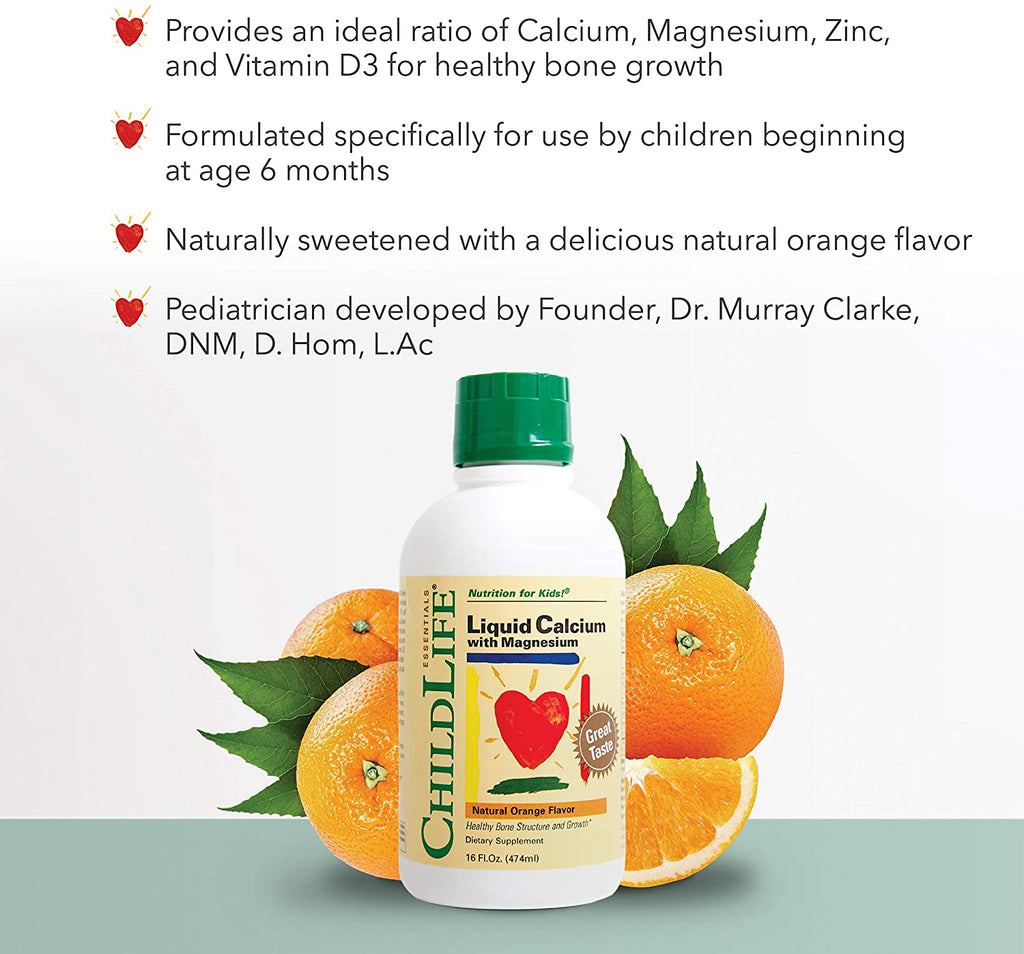 Childlife® Liquid Calcium and Magnesium Orange của Mỹ 473 ml - hình ảnh chi tiết 4
