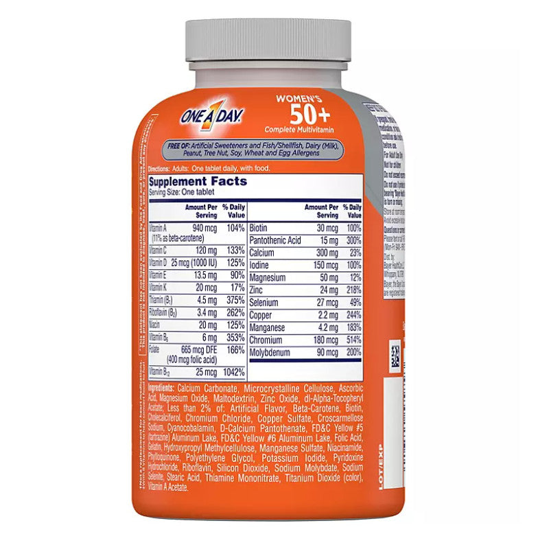 Vitamin tổng hợp One A Day Woman 50+ 300 Viên - hình ảnh chi tiết 3