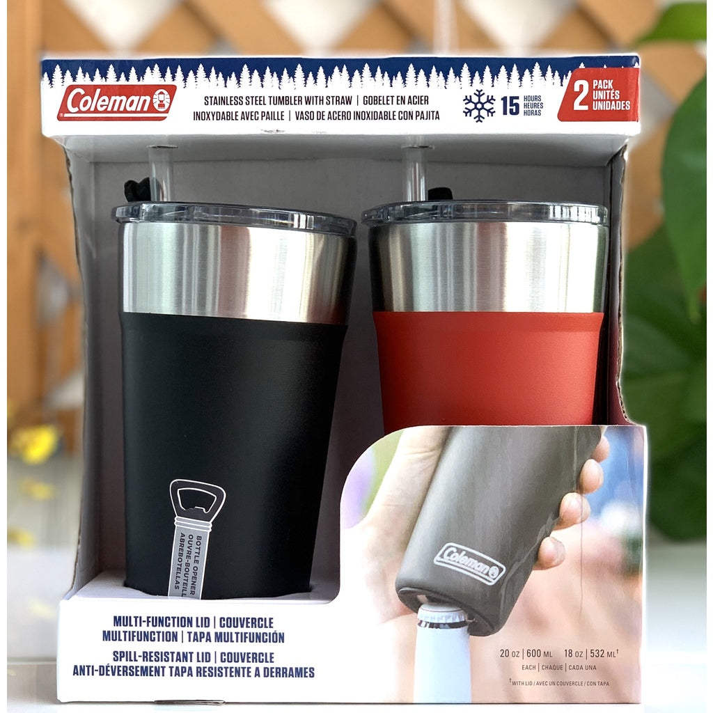 Set 2 ly giữ nhiệt coleman tumbler 600ml - hình ảnh chi tiết 2