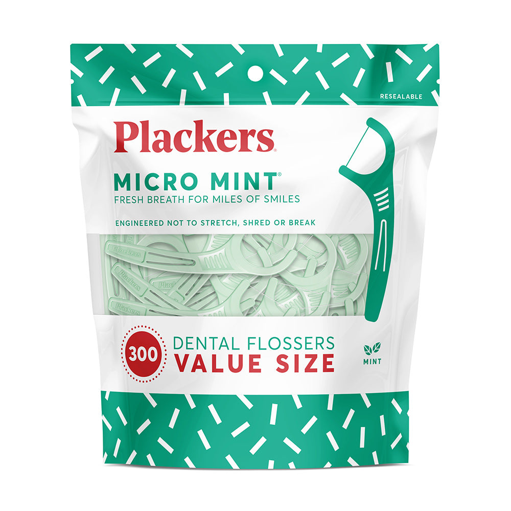Tăm chỉ nha khoa Plackers Micro Mint loại 300 chiếc của Mỹ - hình ảnh sản phẩm chính