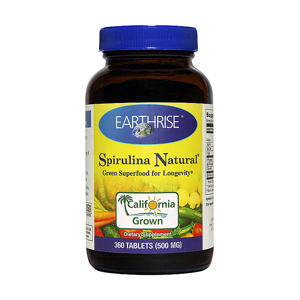 Tảo mặt trời Earthrise Spirulina Natural 360 viên 500 mg của Mỹ - hình ảnh sản phẩm chính