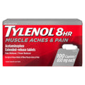 Giảm đau Tylenol 8Hr Muscle Aches & Pain 650mg 100 Caplets - hình ảnh sản phẩm chính