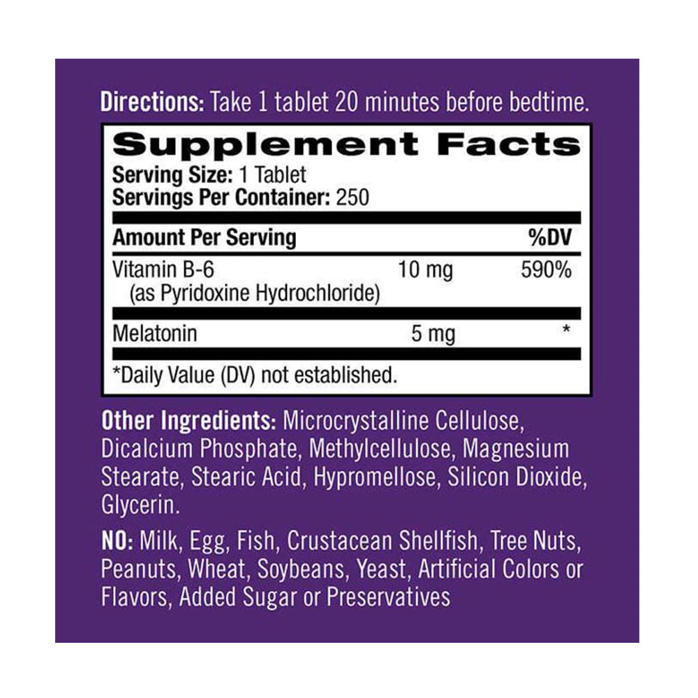Viên uống Natrol Melatonin Time Release 5 mg, 250 viên - hình ảnh chi tiết 2