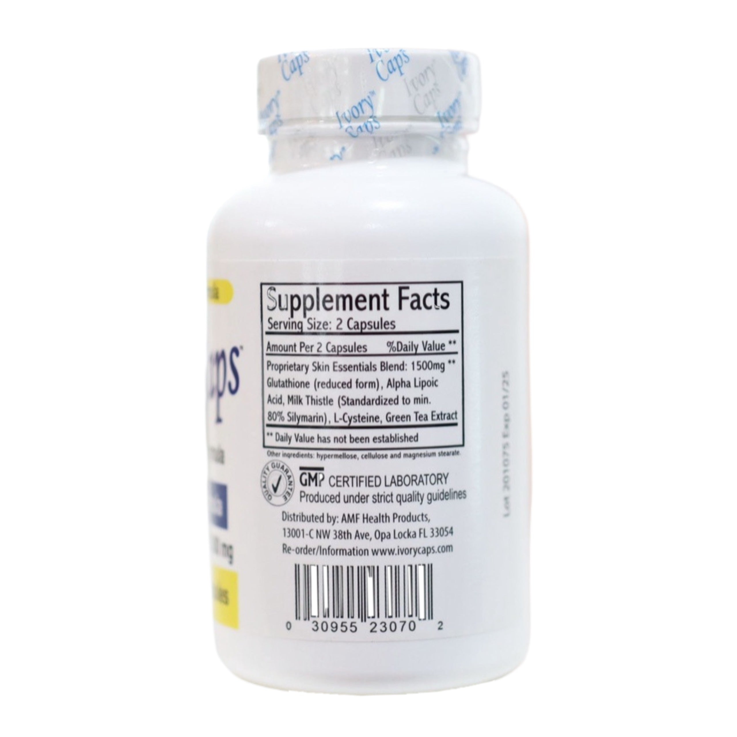 Viên uống giúp làm trắng da Glutathione Complex 1500mg Ivory Caps 60 viên của Mỹ - hình ảnh chi tiết 2