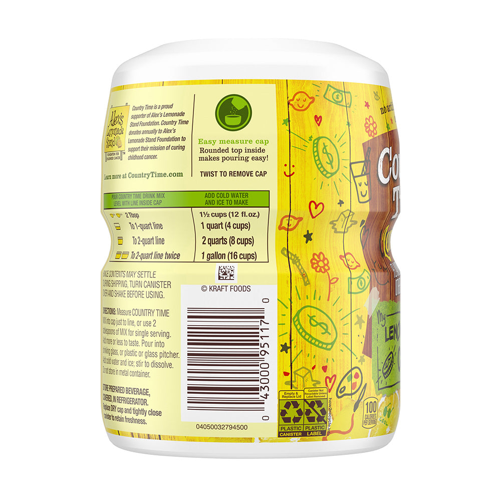 Bột pha trái cây Country Time Lemonade 538g - hình ảnh chi tiết 5