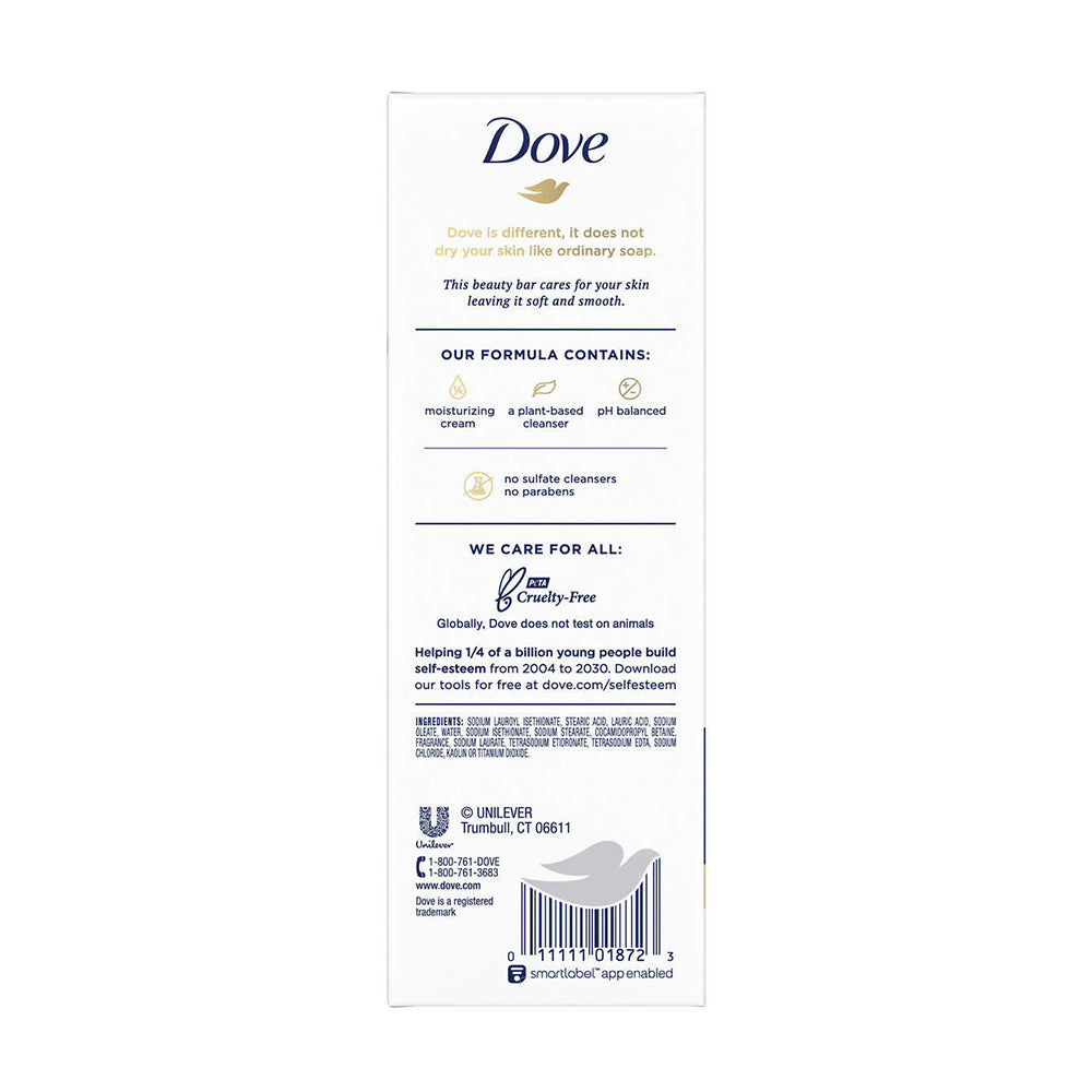 Xà bông cục Dove White 106g - hình ảnh chi tiết 2