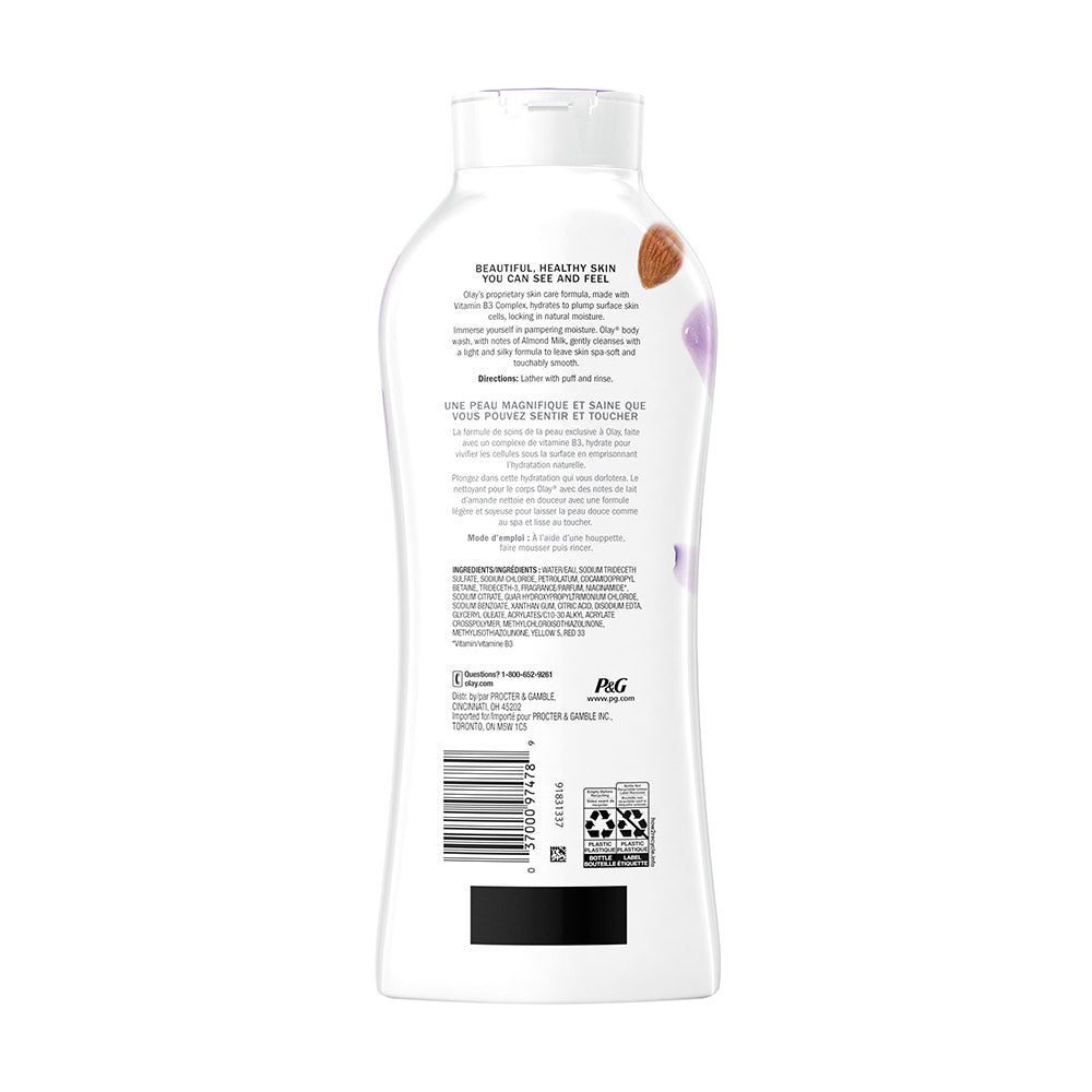 Sữa Tắm Olay Daily Moisture Body Wash with Almond Milk 650ml - hình ảnh chi tiết 4