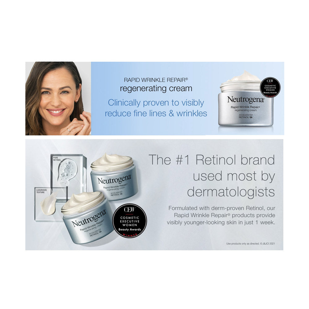 Kem phục hồi nếp nhăn Neutrogena Rapid Wrinkle Repair Cream 96g - hình ảnh chi tiết 4