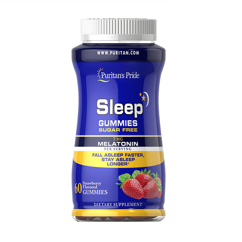 Kẹo dẻo hỗ trợ giấc ngủ ngon Puritan’s Pride Sleep Gummies Melatonin 7mg Sugar Free 60 Gummies - hình ảnh sản phẩm chính