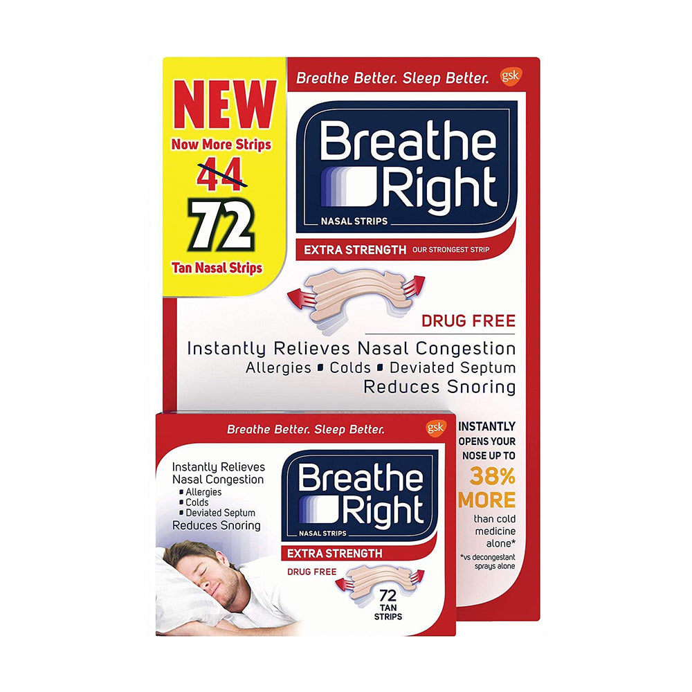 Miếng dán thông mũi, chống ngáy Breathe Right 72 miếng (Đỏ) - ảnh sản phẩm 1