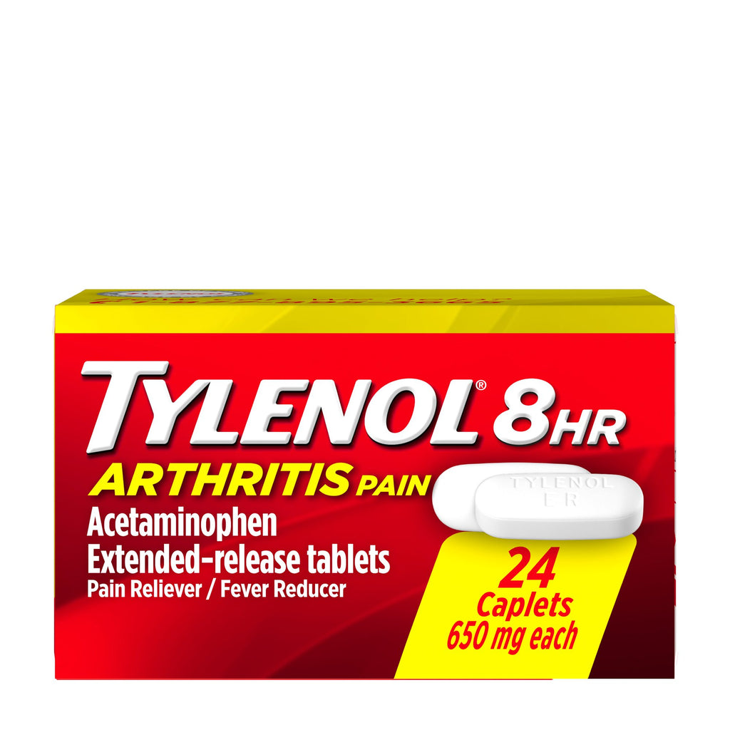 Giảm đau hạ sốt Tylenol 8Hr Arthritis Pain 650mg 24 Caplets - hình ảnh chi tiết 2