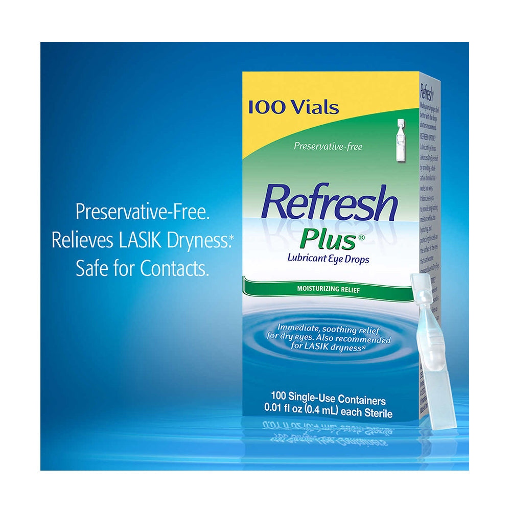 Thuốc nhỏ mắt Refresh Plus Lubricant Eye Drops của Mỹ 100 tuýp - hình ảnh chi tiết 3