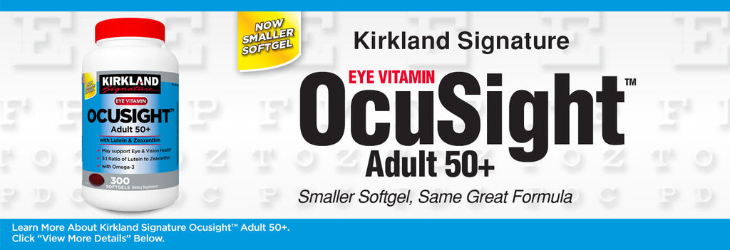 Viên uống bổ mắt dành cho người lớn tuổi Kirkland Signature Ocusight Adult 50+ 300 viên - hình ảnh chi tiết 4
