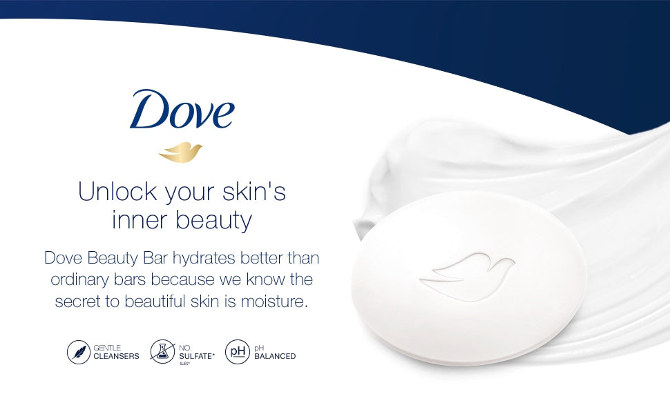 Xà bông cục Dove White 106g - hình ảnh chi tiết 3