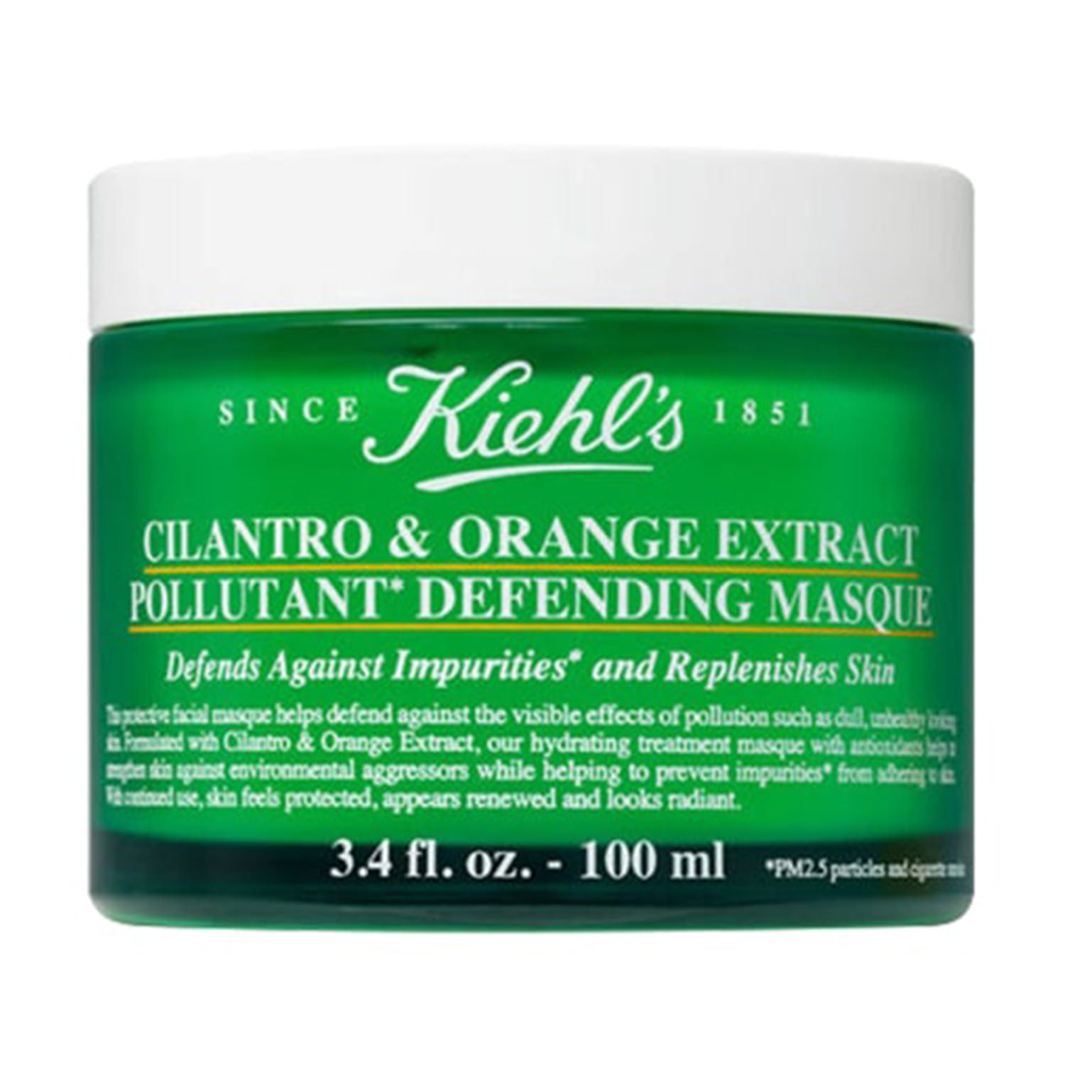 Mặt nạ ngủ thải độc Kiehl’s Cilantro & Orange Extract Pollutant Defending Masque - hình ảnh sản phẩm chính