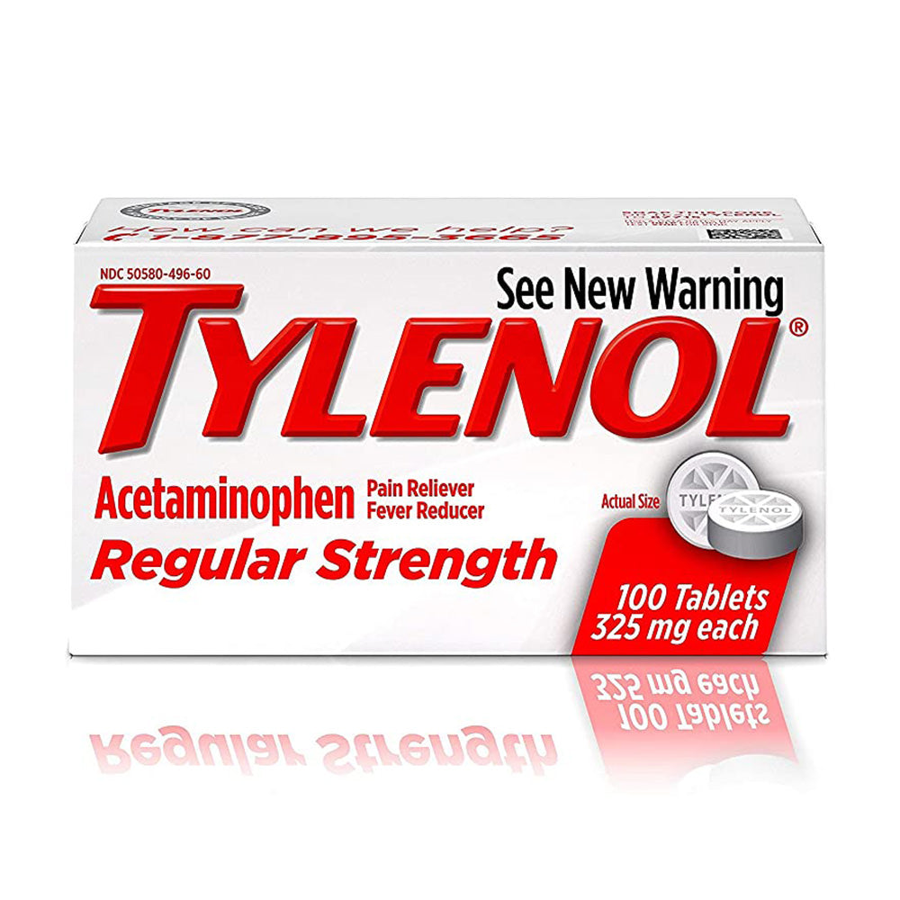 Giảm đau hạ sốt TYLENOL Regular Strength Tablets with 325 mg Acetaminophen, 100 Ct - hình ảnh sản phẩm chính