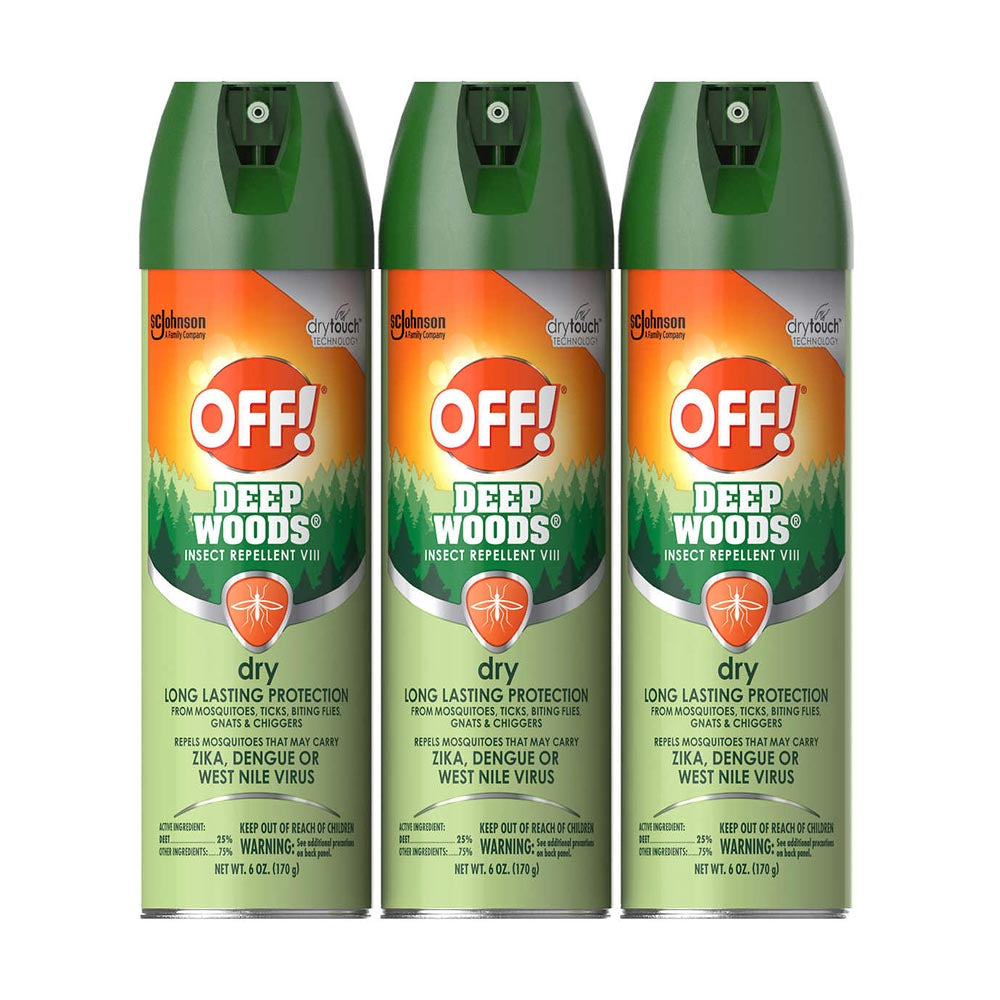 Xịt chống muỗi và côn trùng OFF! Deep Woods Dry 170g x3 chai - ảnh sản phẩm 2