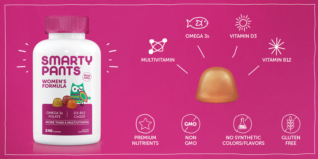Kẹo bổ đa Vitamin toàn diện dành cho phụ nữ Smarty Pants Women’s Complete 240 Gummies - hình ảnh chi tiết 3