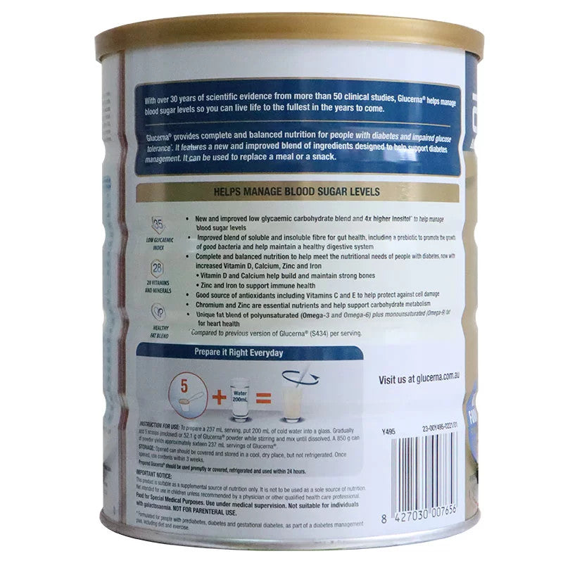 Sữa bột cho người tiểu đường Abbott Glucerna của Úc 850g - hình ảnh chi tiết 3