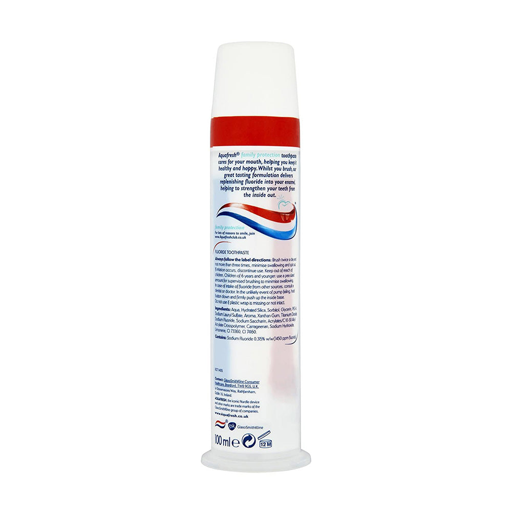 Kem đánh răng Aquafresh Pump Toothpaste – Fresh & Minty – Family Triple Protection 100ml - hình ảnh chi tiết 2