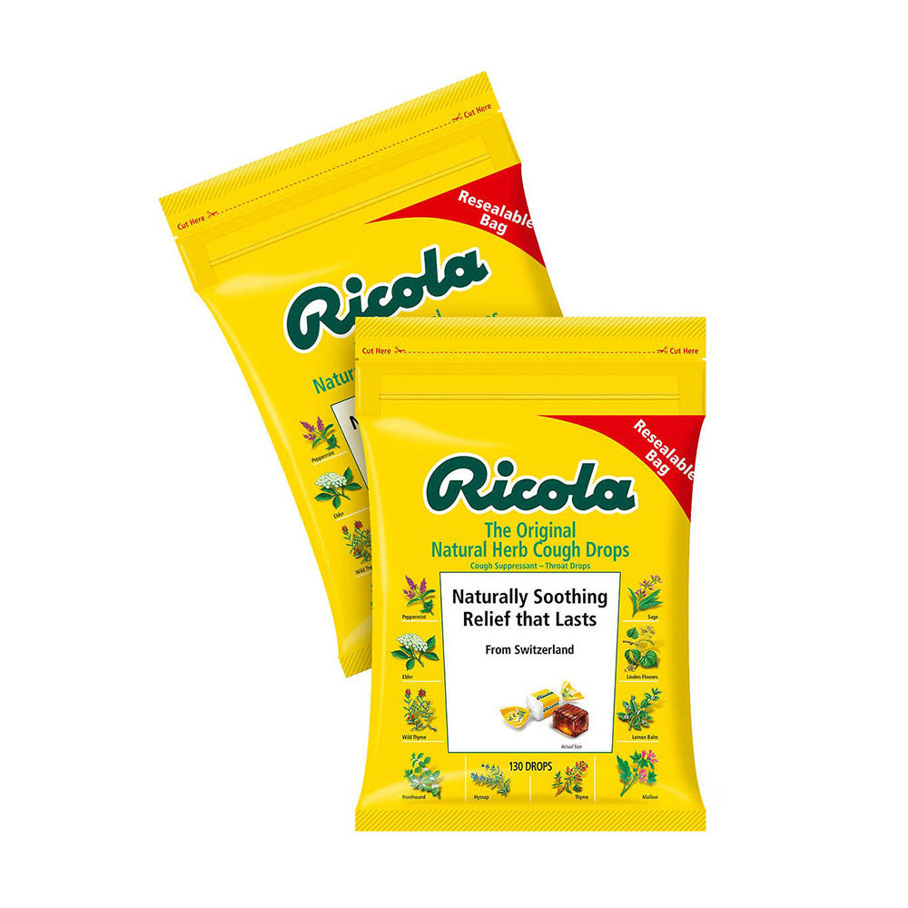 Kẹo thông cổ, mát họng Ricola Original natural Herb 130 viên x2 bịch - hình ảnh sản phẩm chính