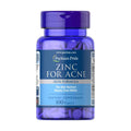 Viên uống bổ sung chất kẽm Puritan's Pride Zinc for Acne 100 viên - hình ảnh sản phẩm chính
