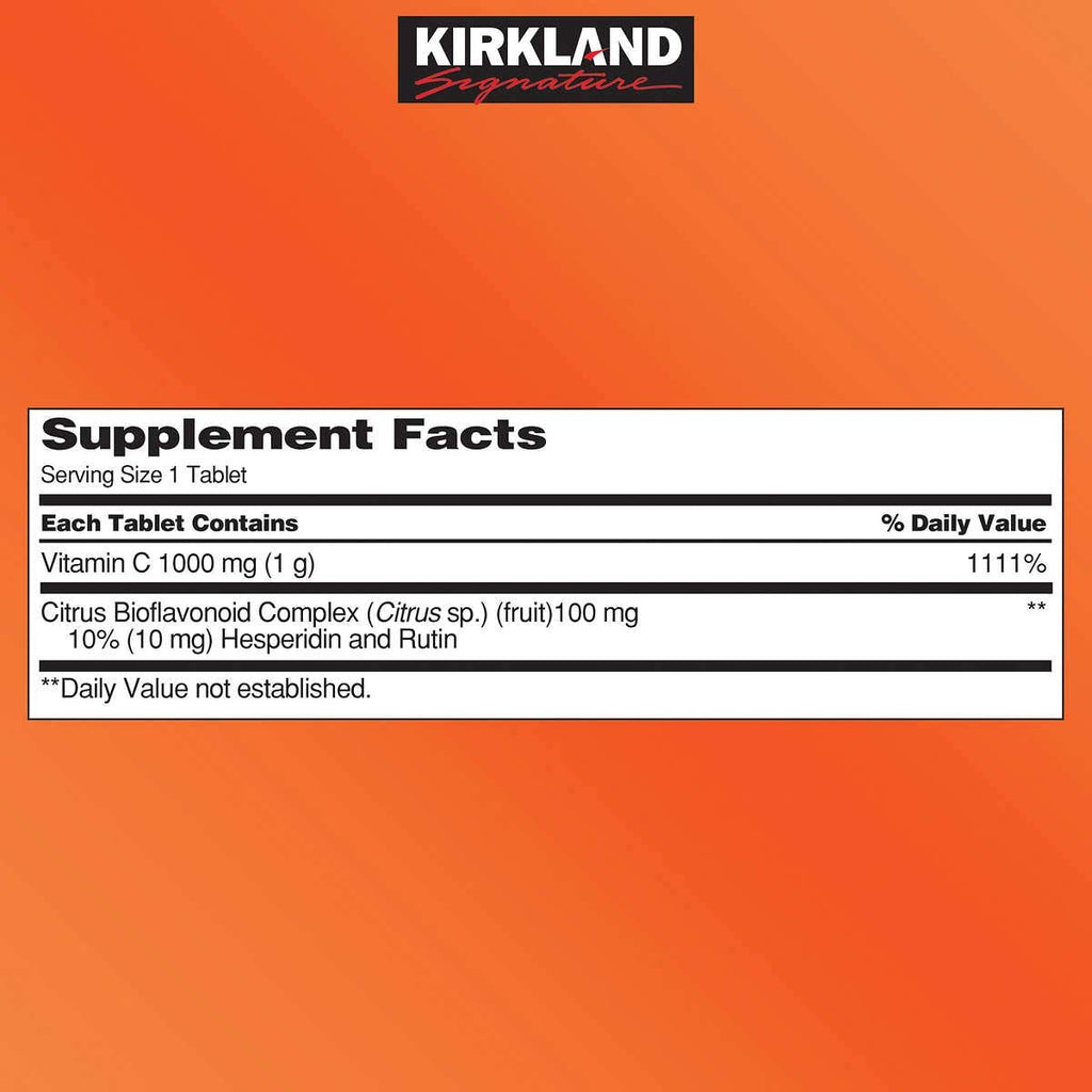 Vitamin C 1000mg Kirkland hộp 500 viên của Mỹ - ảnh sản phẩm 4
