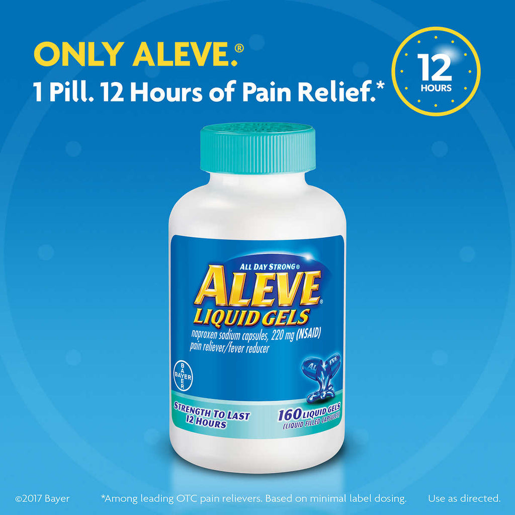 Viên uống giảm đau nhức Aleve Pain Reliever 220mg 160 viên - hình ảnh chi tiết 3