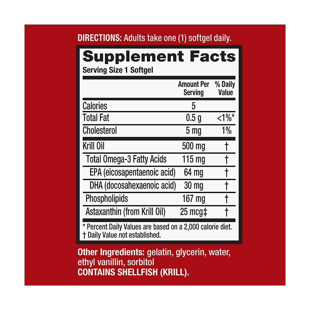 Dầu nhuyễn thể (dầu tôm) Schiff MegaRed Extra Strength Krill Oil 500mg 90 viên - hình ảnh chi tiết 3