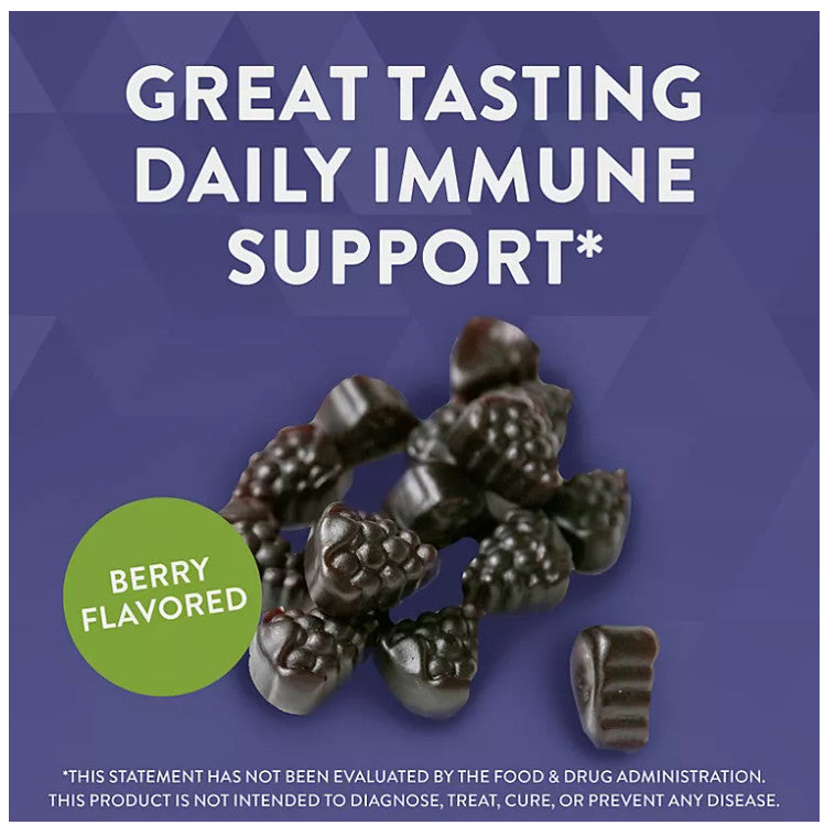 Kẹo dẻo hỗ trợ tăng đề kháng Nature’s Way Sambucus Elderberry with Vitamin C and Zinc, 120 Gummies - hình ảnh chi tiết 4