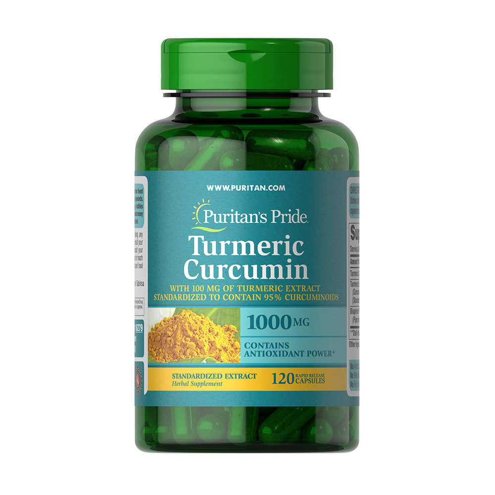 Tinh dầu nghệ Puritan’s Pride Turmeric Curcumin 1000mg 120 viên - hình ảnh sản phẩm chính