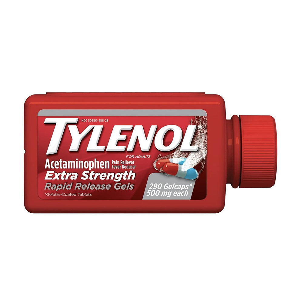 Viên uống giảm đau hạ sốt Tylenol Extra Strength Rapid Release Gels 500mg 290 viên - hình ảnh sản phẩm chính