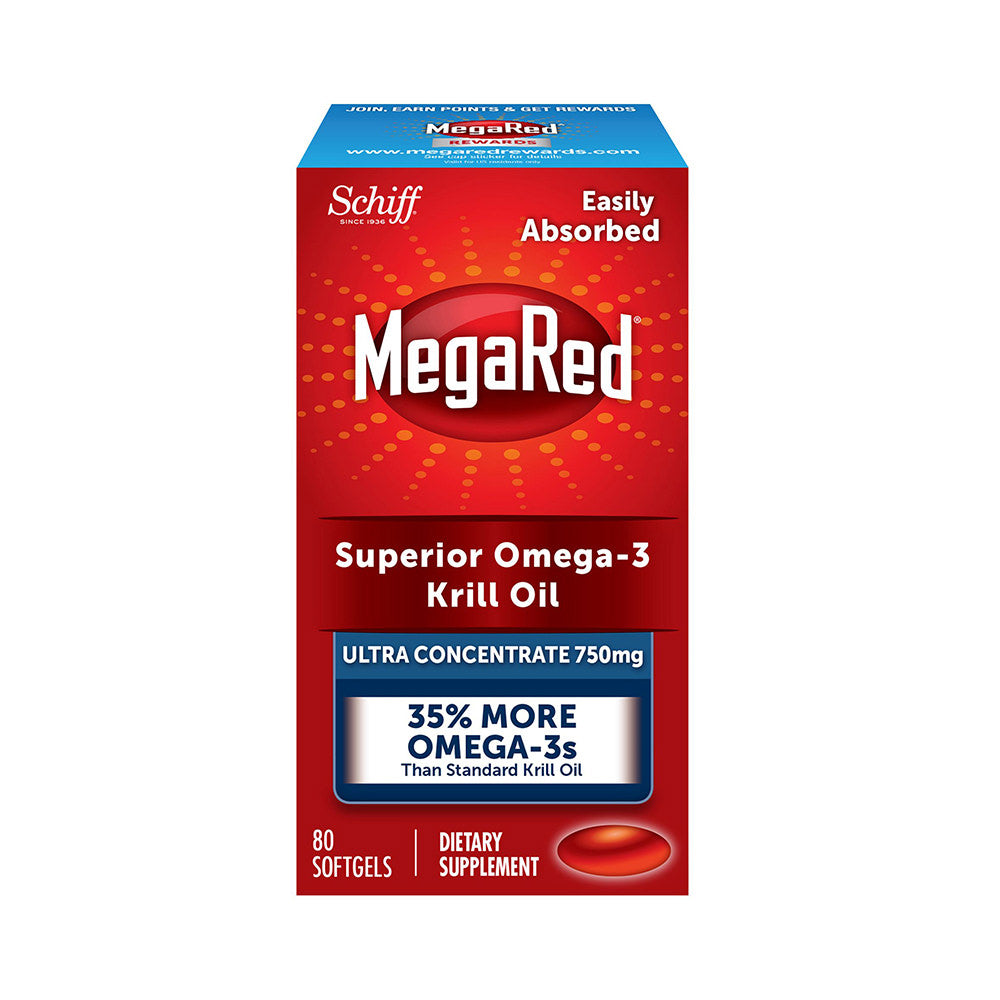 Dầu nhuyễn thể (dầu tôm) Schiff MegaRed Ultra Krill Oil 750mg 80 viên - hình ảnh chi tiết 2