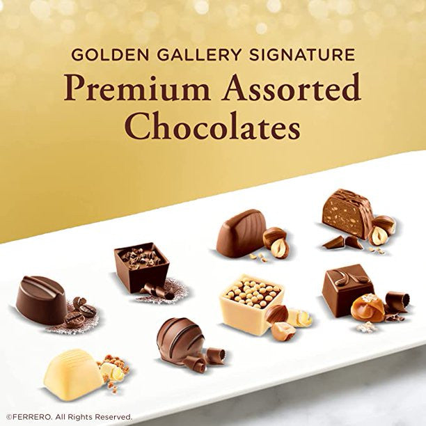 Socola cao cấp của Mỹ Ferrero Rocher Golden Gallery 42 viên (438g) - hình ảnh chi tiết 4