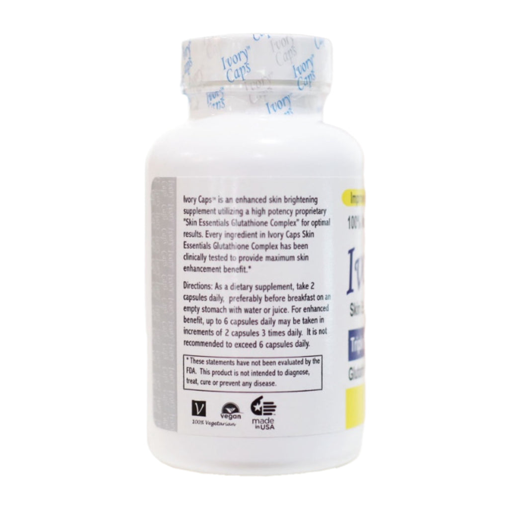 Viên uống giúp làm trắng da Glutathione Complex 1500mg Ivory Caps 60 viên của Mỹ - hình ảnh chi tiết 4