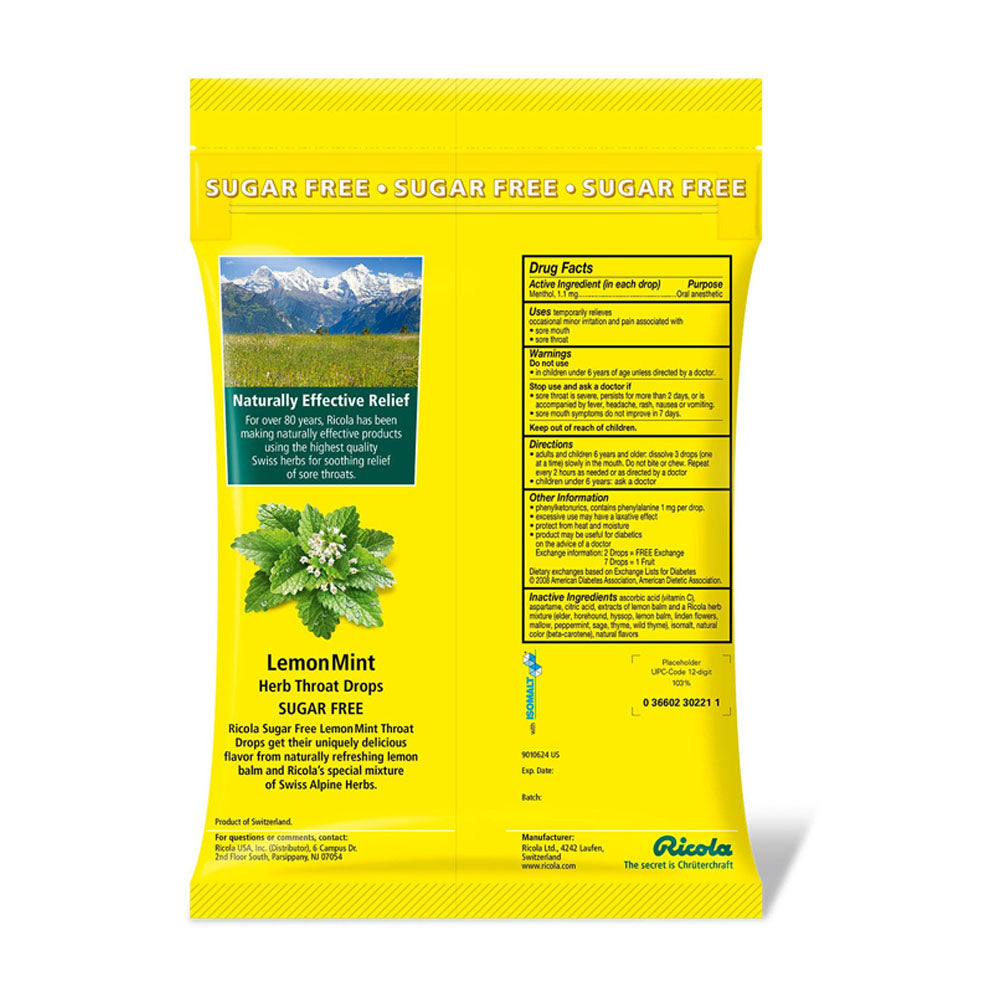 Kẹo thông cổ, mát họng Ricola Original natural Herb 130 viên x2 bịch - hình ảnh chi tiết 5