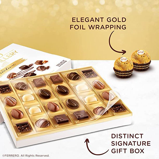 Socola cao cấp của Mỹ Ferrero Rocher Golden Gallery 42 viên (438g) - hình ảnh chi tiết 3