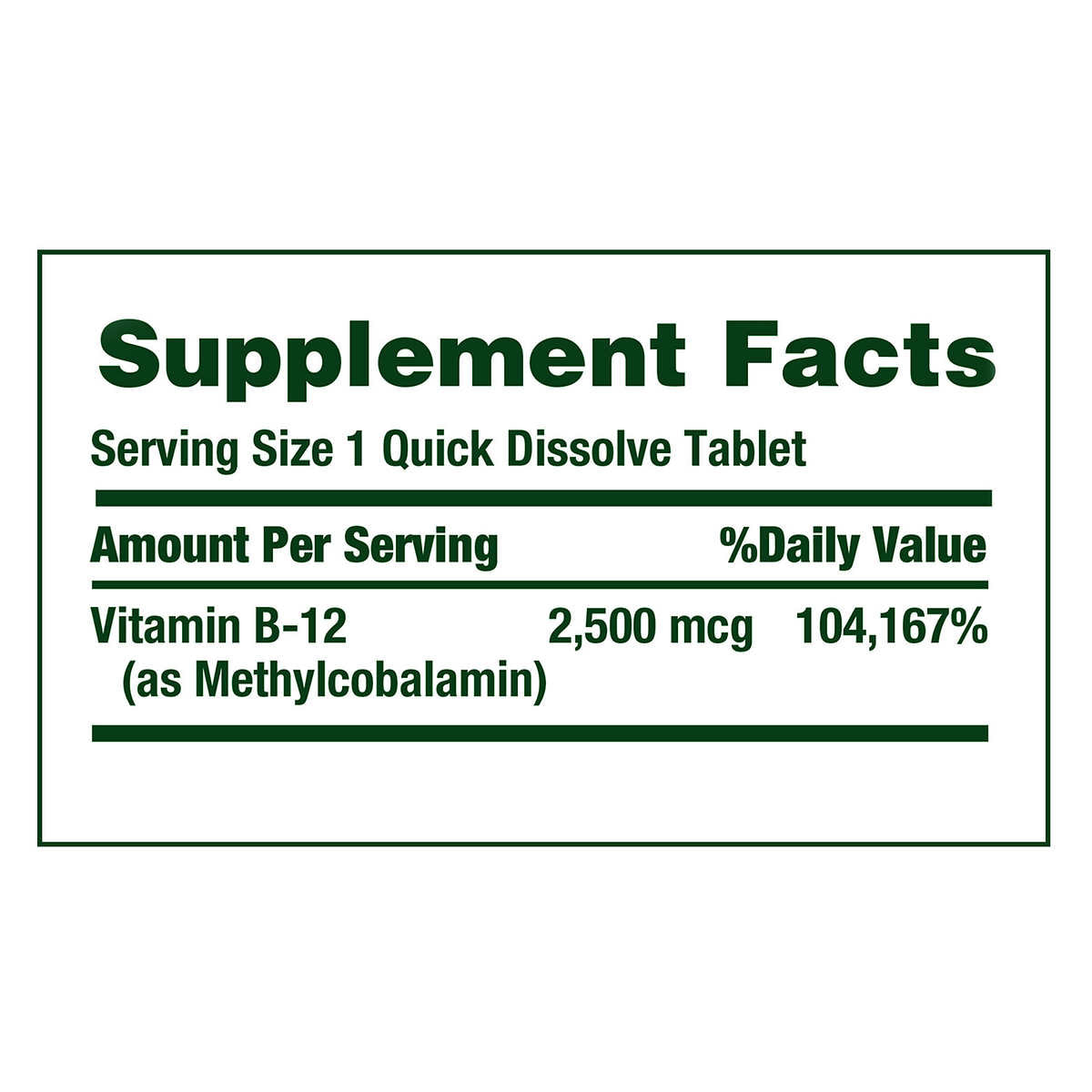 Viên uống Nature’s Bounty Vitamin B12 2500mcg 300 viên của Mỹ - hình ảnh chi tiết 4