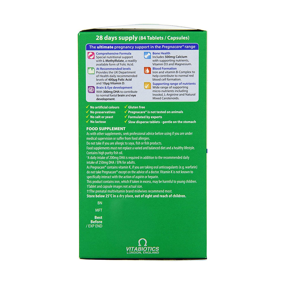 Vitamin cho bà bầu của Anh Vitabiotics Pregnacare Max 84 viên - hình ảnh chi tiết 3