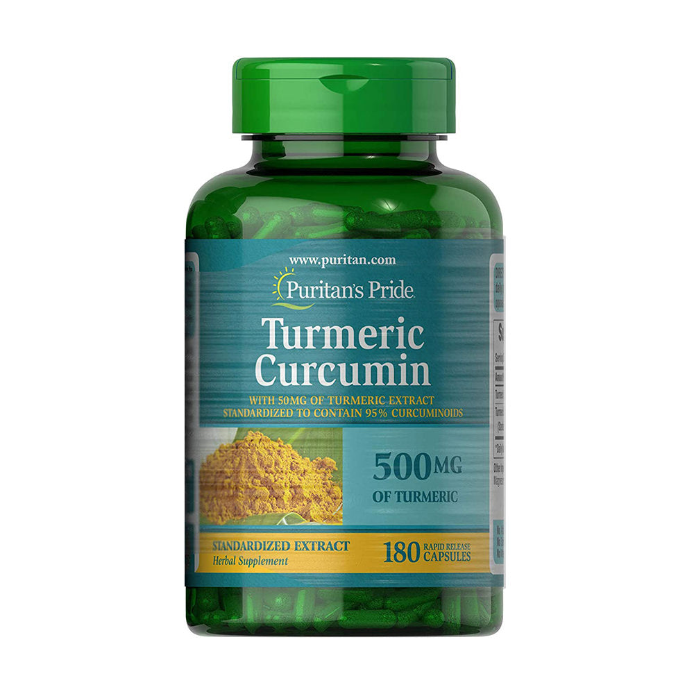 Tinh dầu nghệ Turmeric Curcumin 500 mg Puritan’s Pride 180 viên của Mỹ - hình ảnh sản phẩm chính
