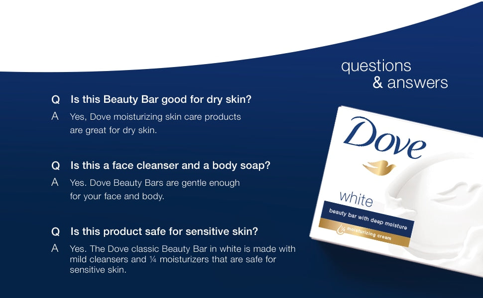Xà bông cục Dove White 106g - hình ảnh chi tiết 4