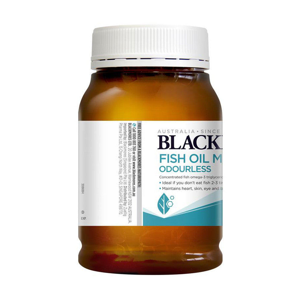 Dầu cá không mùi Blackmores Odourless Fish Oil Mini Caps 400 viên (Viên Nhỏ) - hình ảnh chi tiết 4