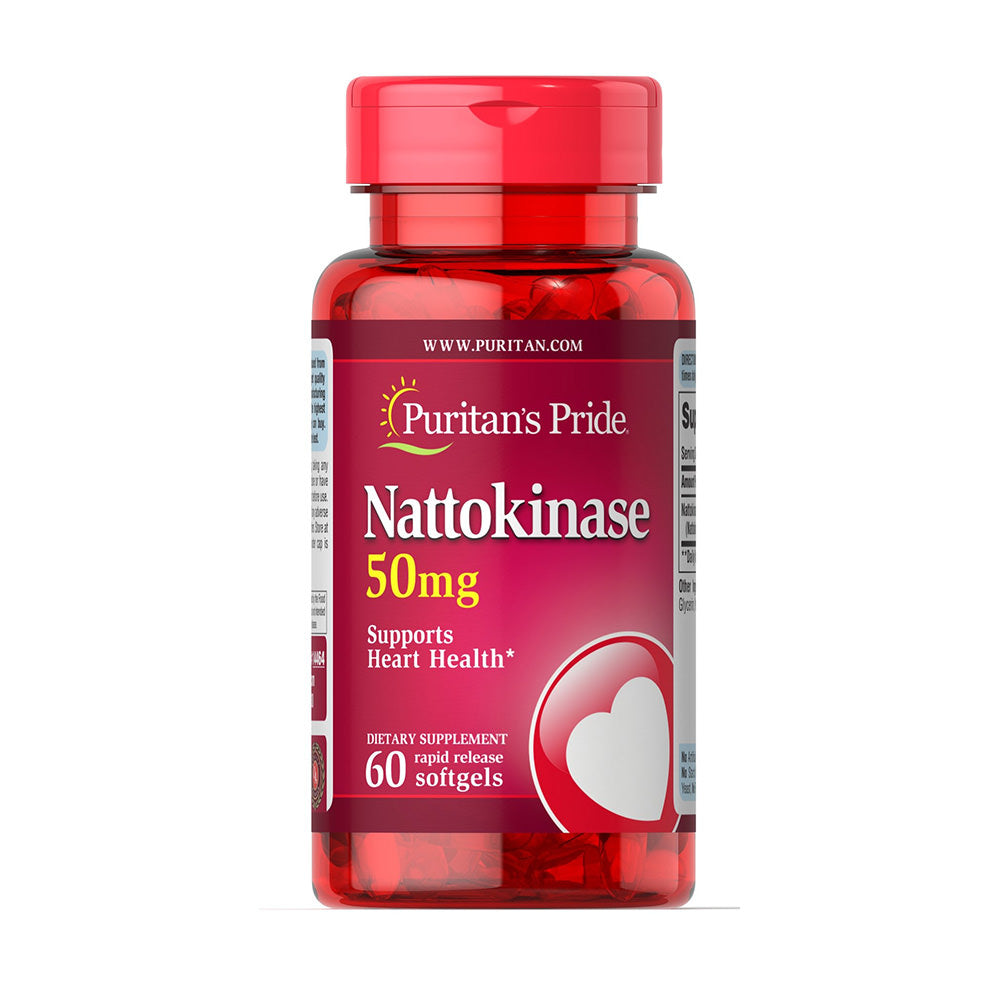 Viên uống tăng tuần hoàn, chống đột quỵ Puritan’s Pride Nattokinase 100mg hộp 60 viên - hình ảnh sản phẩm chính