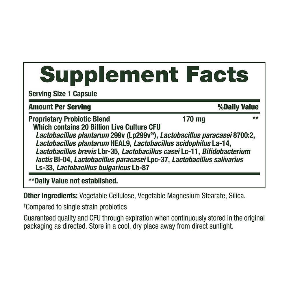 Hỗ trợ hệ tiêu hóa và đường ruột Nature’s Bounty Advanced Probiotic 10 70 viên - hình ảnh chi tiết 2