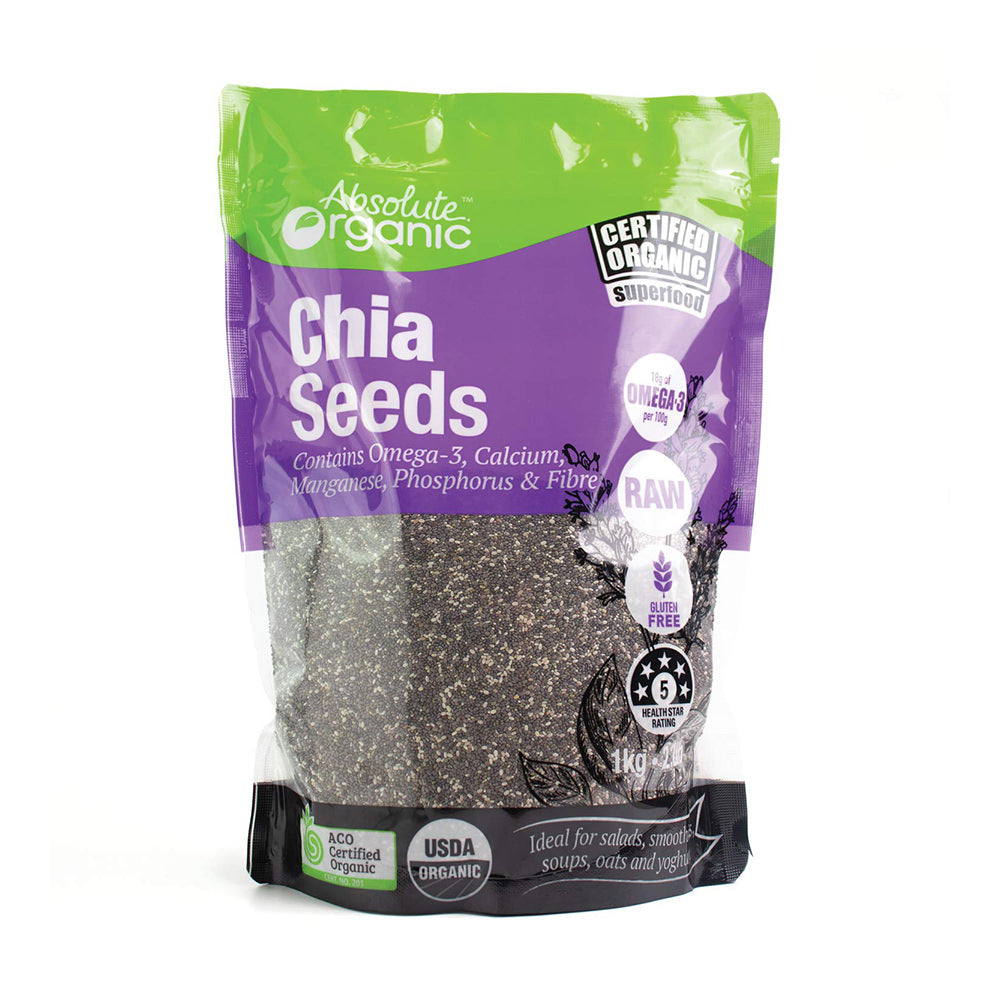 Hạt chia Absolute Organic Chia Seeds 1kg của Úc - hình ảnh sản phẩm chính