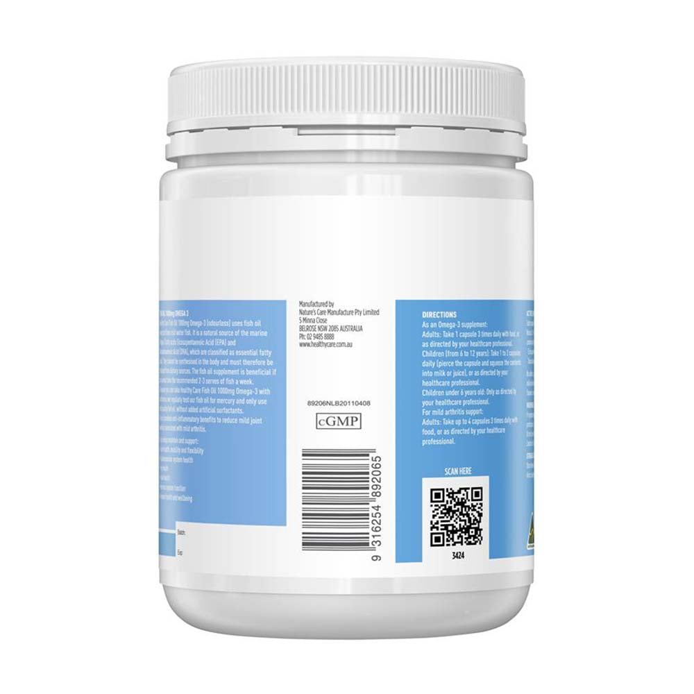 Dầu cá Fish Oil Healthy Care Omega 3 1000mg 400 viên - hình ảnh chi tiết 4