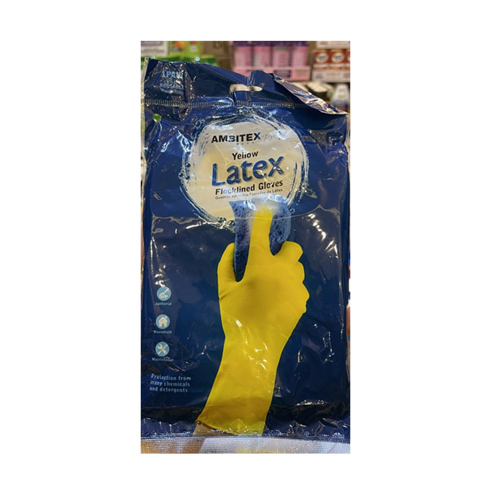 Găng tay rữa chén Ambitex Yellow Latex 1 cặp - hình ảnh sản phẩm chính