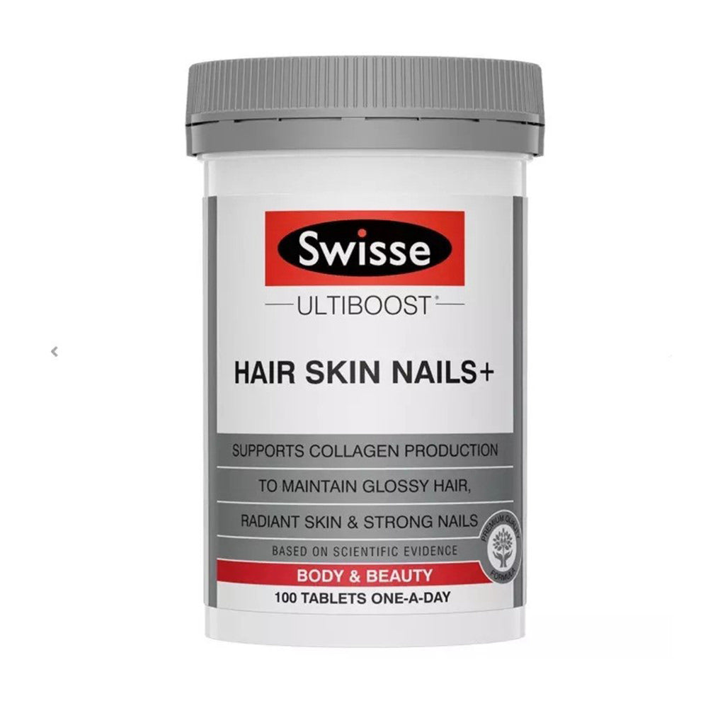 Viên uống đẹp da móng tóc từ Swisse Ultiboost Hair Skin Nails 100 viên - hình ảnh sản phẩm chính