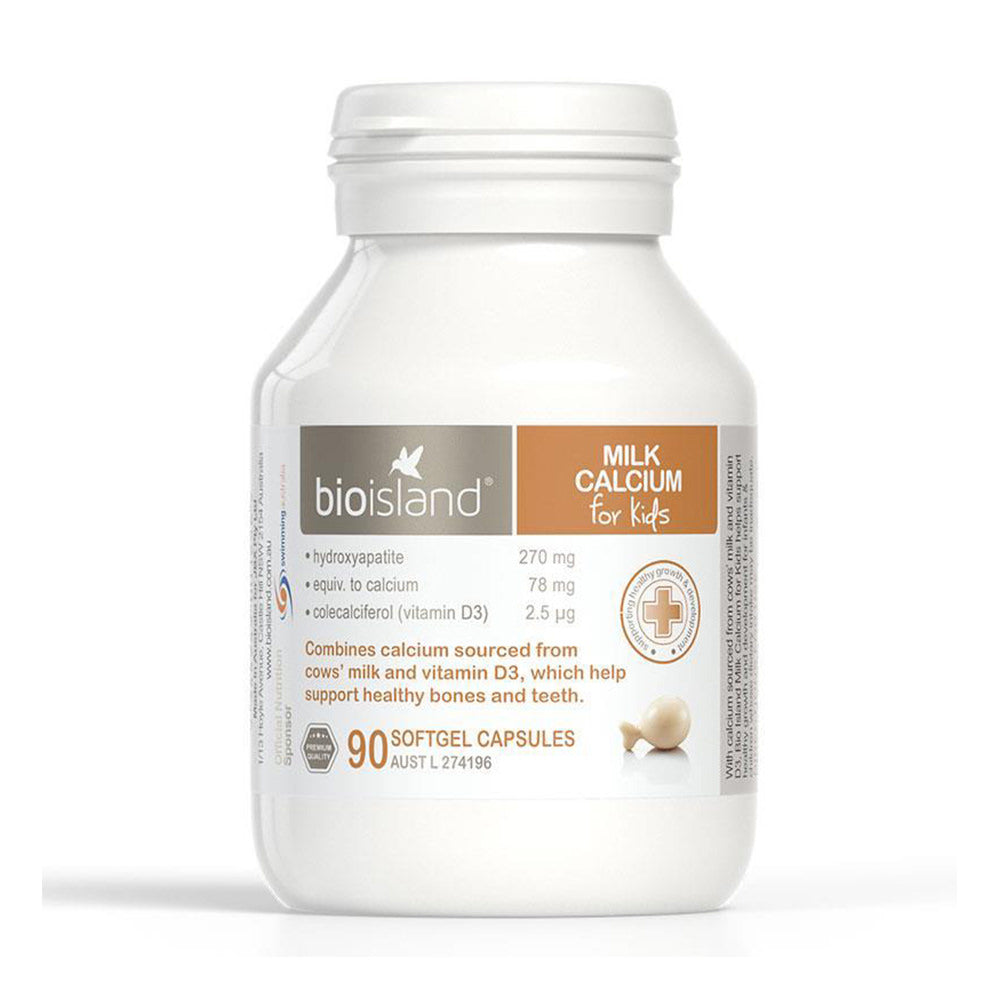 Viên uống bổ sung Canxi cho bé Bioisland Milk Calcium 90 viên của Úc - hình ảnh sản phẩm chính